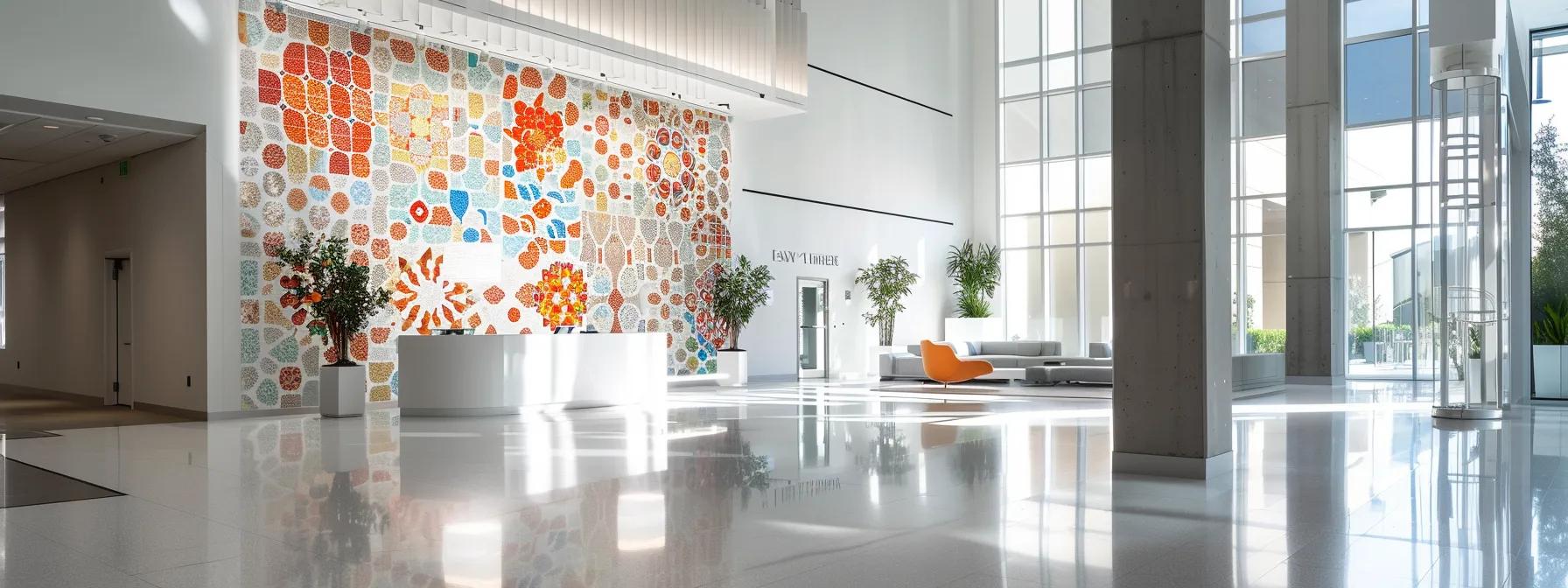 a bright and spacious modern interior showcases an intricately designed tile feature wall that artfully merges traditional patterns with contemporary aesthetics, emphasizing cultural storytelling in residential design. a bright and spacious modern interior showcases an intricately designed tile feature wall that artfully merges traditional patterns with contemporary aesthetics, emphasizing cultural storytelling in residential design.